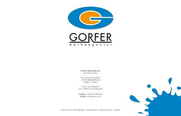 Vorschau von www.gorfer.com, Werbeagentur Gorfer