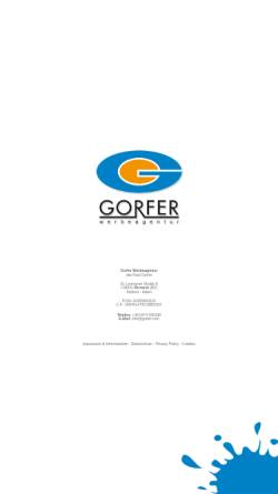Vorschau der mobilen Webseite www.gorfer.com, Werbeagentur Gorfer