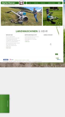 Vorschau der mobilen Webseite www.malfertheiner.it, Malfertheiner Landmaschinen