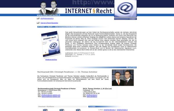 Vorschau von www.internetrecht.it, Internet Recht