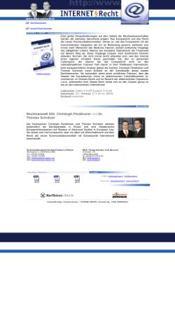 Vorschau der mobilen Webseite www.internetrecht.it, Internet Recht