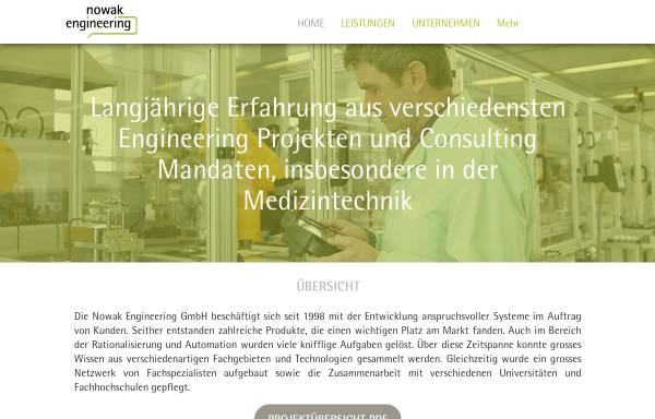 Vorschau von www.nowak-engineering.ch, Nowak Engineering
