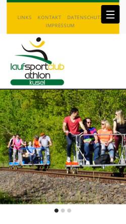 Vorschau der mobilen Webseite lsc-kusel.de, Laufsportclub Athlon Kusel e. V.