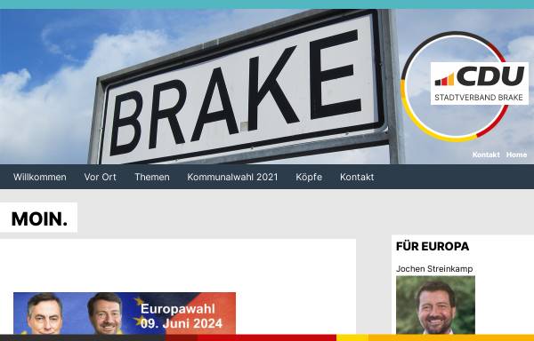 Vorschau von www.cdu-brake.de, CDU Brake (Unterweser)