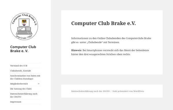 Vorschau von www.computerclub-brake.de, Computer Club Brake e.V.