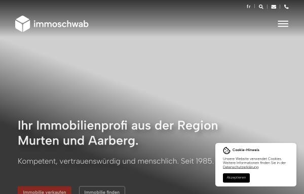 Vorschau von www.immoschwab.ch, B+R Schwab AG