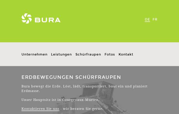 Vorschau von www.bura.ch, BURA AG - Murten - Erdbewegungen