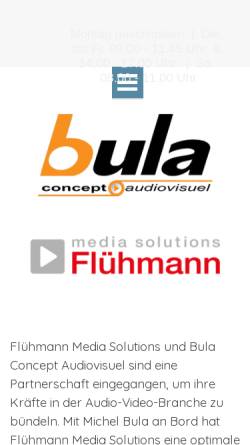 Vorschau der mobilen Webseite www.fluehmann-ag.ch, Flühmann AG