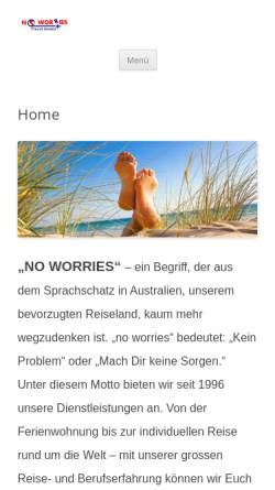 Vorschau der mobilen Webseite www.noworries.ch, No Worries