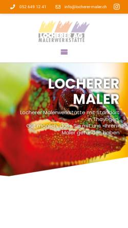 Vorschau der mobilen Webseite www.locherer.ch, Locherer AG