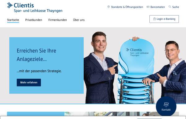 Vorschau von thayngen.clientis.ch, Spar- und Leihkasse Thayngen