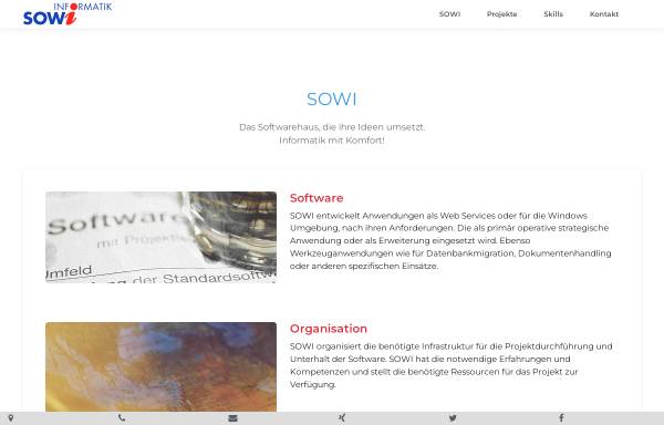 Vorschau von www.sowi.ch, Sowi GmbH, Kerns
