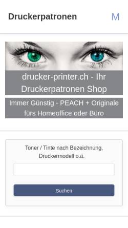 Vorschau der mobilen Webseite www.drucker-printer.ch, Drucker-Printer.ch