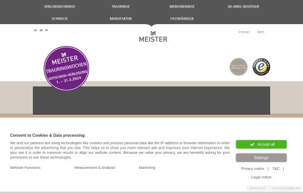 Vorschau von www.meisterschmuck.ch, Meister + Co. AG