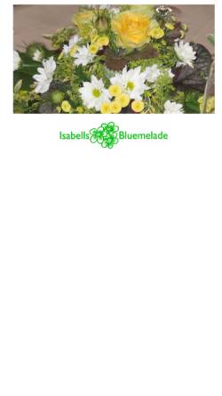 Vorschau der mobilen Webseite www.isabells-bluemelade.ch, Isabells Bluemelade, Solothurn