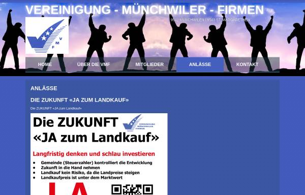 Vorschau von www.v-m-f.ch, Verein Münchwiler Firmen - VMF