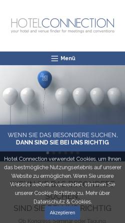 Vorschau der mobilen Webseite www.hotelconnection.ch, Hotel Connection