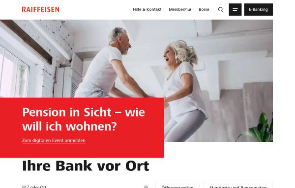 Vorschau von www.raiffeisen.ch, Raiffeisenbank Cham