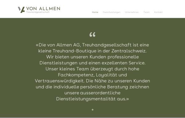 Vorschau von www.vonallmen-treuhand.ch, Treuhandgesellschaft Von Allmen & Co., Hünenberg