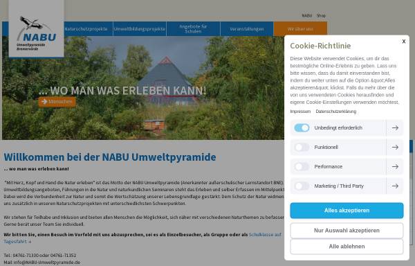 Vorschau von www.nabu-umweltpyramide.de, Nabu-Umweltpyramide