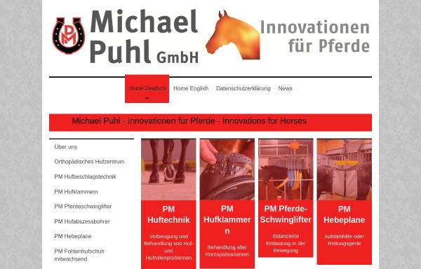 Vorschau von www.pmhuftechnik.de, Michael Puhl Hufbeschlagschmiede GmbH Rissenthal