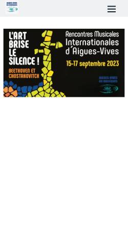 Vorschau der mobilen Webseite www.avem-festival.org, Aigues-Vives en Musiques