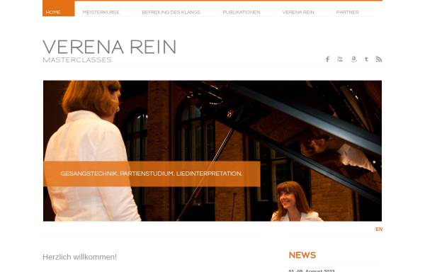 Vorschau von www.verenarein.de, Verena Rein - master classes