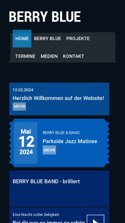 Vorschau der mobilen Webseite www.berryblue.de, Blue, Berry