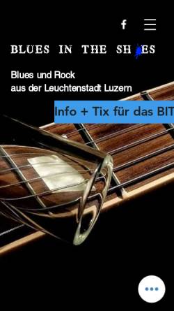 Vorschau der mobilen Webseite www.bluesintheshoes.ch, Blues In The Shoes