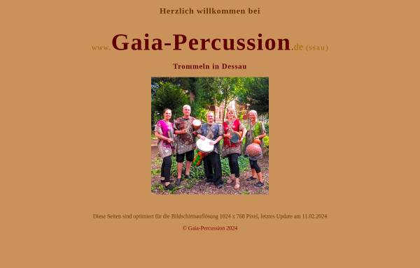 Vorschau von www.gaia-percussion.de, Gaia - Percussion
