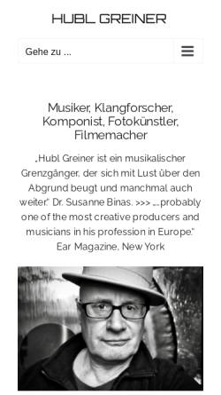 Vorschau der mobilen Webseite www.hubl.com, Greiner, Hubl