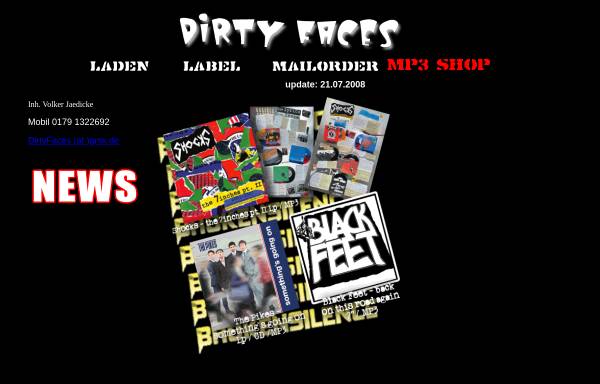 Vorschau von dirtyfaces.de, Dirty Faces