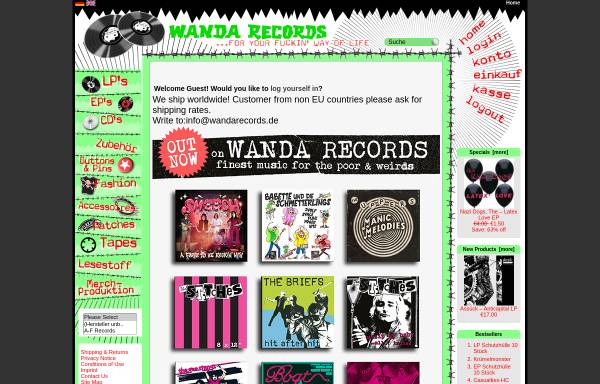 Vorschau von mailorder.wandarecords.de, Wanda Records