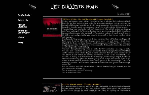 Vorschau von www.letbulletsrain.de, Let Bullets Rain