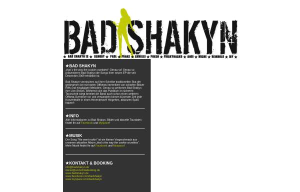 Vorschau von www.badshakyn.de, Bad Shakyn