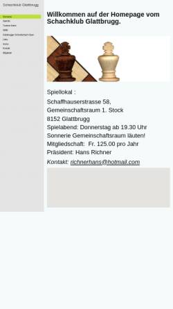 Vorschau der mobilen Webseite www.schachklubglattbrugg.ch, Schachclub Glattbrugg