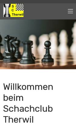 Vorschau der mobilen Webseite www.sctherwil.ch, Schachclub Therwil