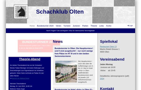 Vorschau von www.skolten.ch, Schachklub Olten