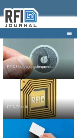 Vorschau der mobilen Webseite www.rfid-journal.de, RFID Journal