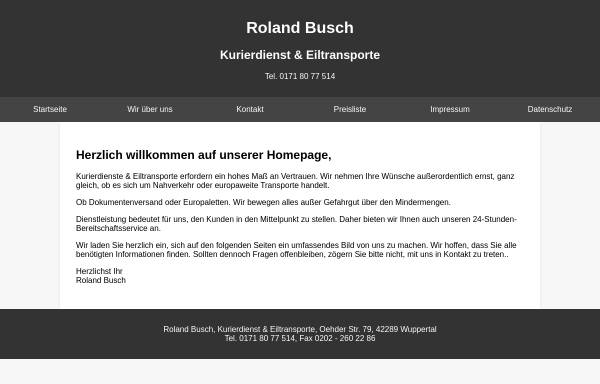 Vorschau von www.kurierdienst-busch.de, Busch, Roland