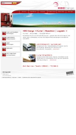 Vorschau der mobilen Webseite www.kec-cargo.de, KEC Cargo GmbH