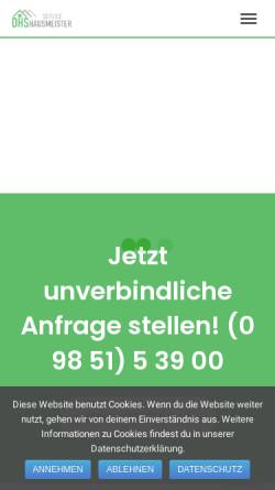 Vorschau der mobilen Webseite www.dhs-hausmeister.de, DHS Hausmeister-Service