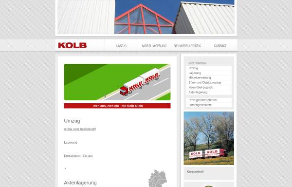 Vorschau von www.kolb-umzug.de, Kolb GmbH & Co. KG