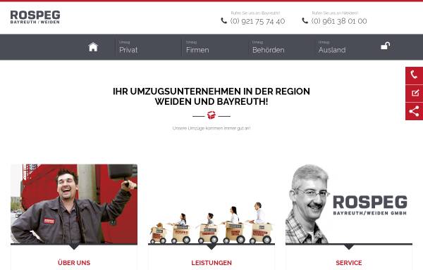 Vorschau von www.rospeg-bayreuth.de, Rospeg