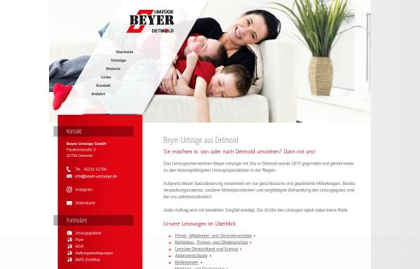 Vorschau von www.beyer-umzuege.de, Beyer Umzuege
