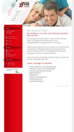 Vorschau der mobilen Webseite www.beyer-umzuege.de, Beyer Umzuege