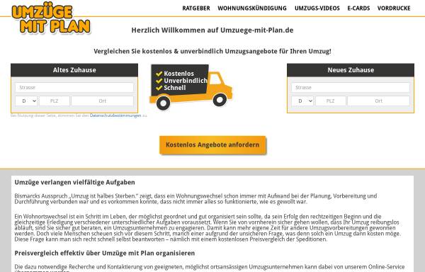 Vorschau von www.umzuege-mit-plan.de, Umzüge mit Plan GbR
