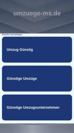 Vorschau der mobilen Webseite www.umzuege-ms.de, Umzüge MS
