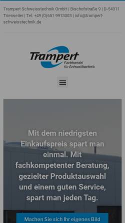 Vorschau der mobilen Webseite www.trampert.de, Fotostudio Trampert