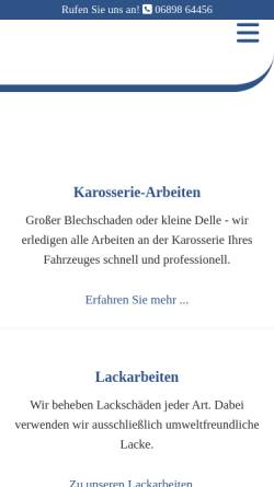 Vorschau der mobilen Webseite www.arend-karosserie-lack.de, Jürgen Arend GmbH